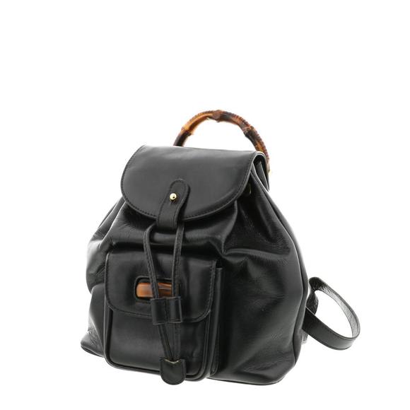 Gucci Rucksack Bamboo Black - Picture 1 of 6